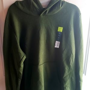 Tek Gear Fleece Hoodie, Size XL, Dark Green